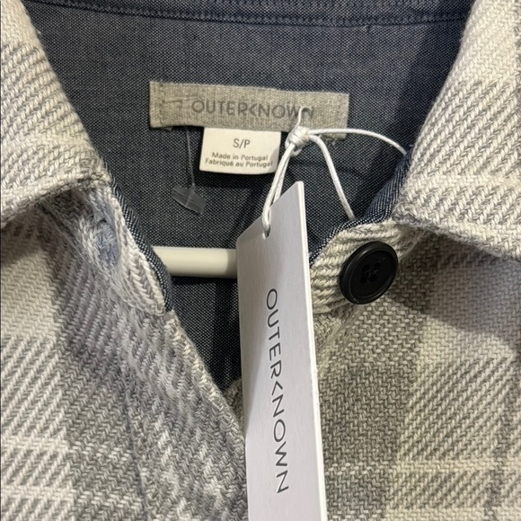 OUTERKNOWN Blanket Shirt Dress Women Org Cotton Pink Twill Long Sleeve Button - Picture 5 of 6